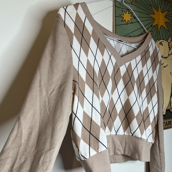 PLAID CROP TOP - Picture 2 of 3